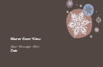 Swirling SnowFlakes Save the Date Magnets