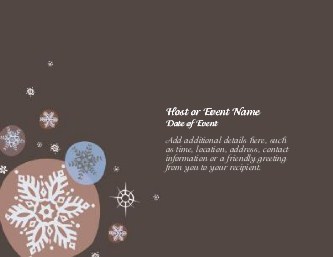Swirling SnowFlakes Large Save the Date Magnets
