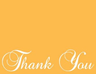 Tangerine Flourish Wedding Thank You Cards