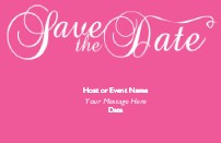 Watermelon Flourish Save the Date Cards