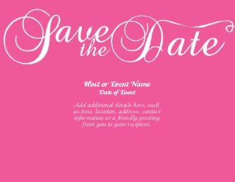 Watermelon Flourish Large Save the Date Magnets