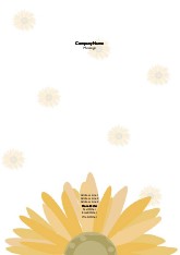 Burst of Sunflower A4 Letterhead