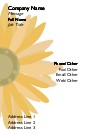 Burst of Sunflower Full Colour Magnetic Business Cards