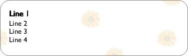 Burst of Sunflower Return Address Labels