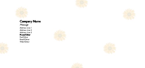 Burst of Sunflower Full Colour Compliment Slips