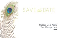 Peacock Plume Save the Date Magnets