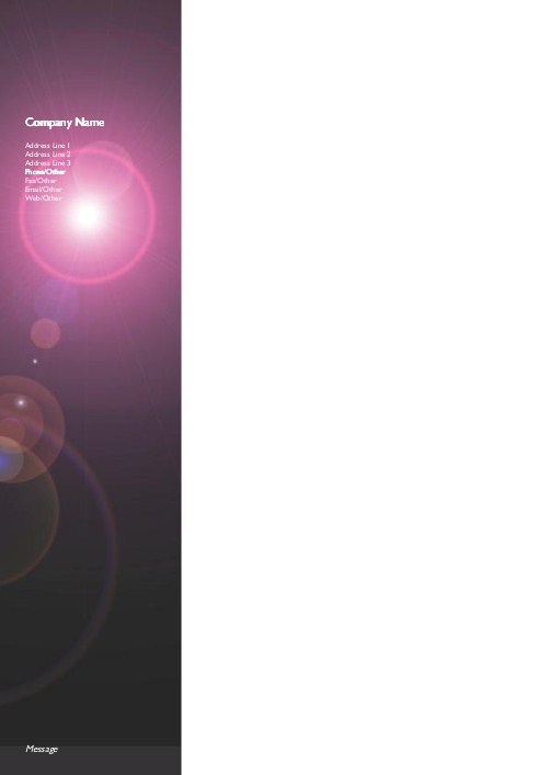 Universal Language A4 Letterhead