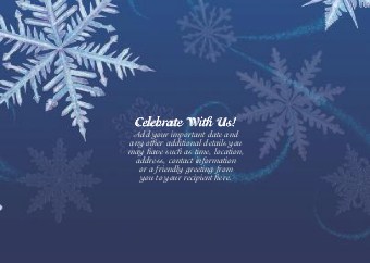 Whirling Flakes Standard Sized Save the Date Postcards