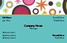 Scattered Shapes Full Colour Magnetic Business Cards