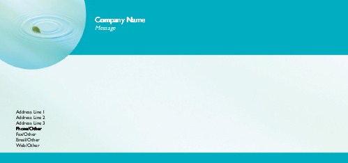 Tranquil Water Full Colour Compliment Slips