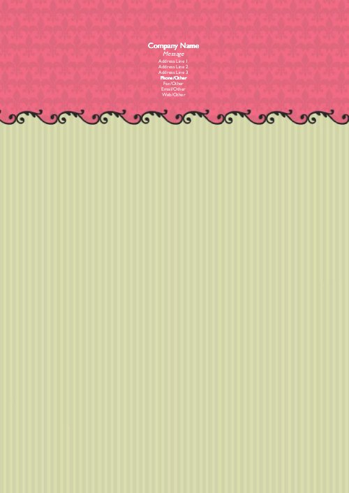 Waves of Elegance A4 Letterhead