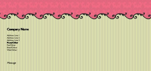 Waves of Elegance Full Colour Compliment Slips