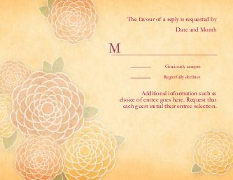 Blushing Blossoms Reply Cards