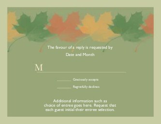 Fall in Love Reply Cards