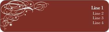 Fluttering Flakes Return Address Labels