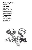 Joe the Handyman Recycled Business Cards