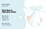 Hey, Baby Boy! Postcard Invitation-Oversized