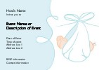 Hey, Baby Boy! Postcard Invitation-Standard