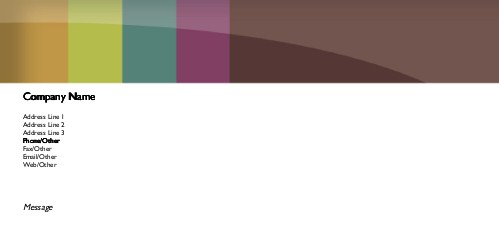 Pantone Prism Full Colour Compliment Slips