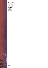 Sleepy Trees A4 Letterhead