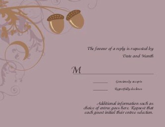 Acorn Adoration Reply Cards