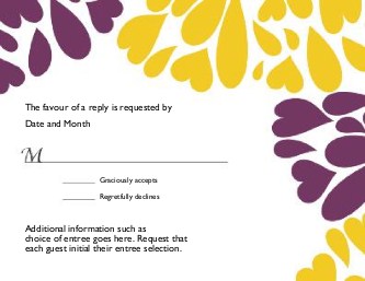Autumn Drops Reply Cards