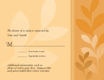Essence of Autumn Reply Cards