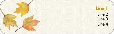 Falling for Love Return Address Labels