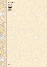 Formal Flora A4 Letterhead
