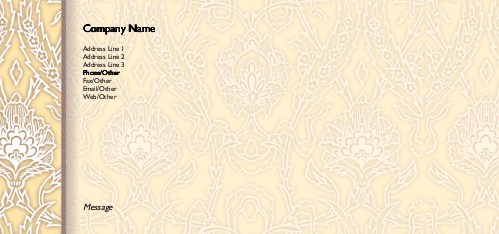 Formal Flora Full Colour Compliment Slips