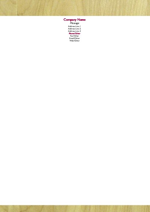 Go with the Grain A4 Letterhead