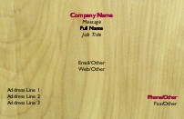 Go with the Grain Full Colour Business Cards