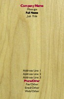Go with the Grain Recycled Business Cards