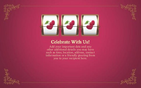 Hit the Jackpot Oversized Save the Date  Postcards