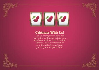 Hit the Jackpot Standard Sized Save the Date Postcards