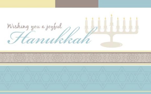 Joyful Hanukkah Full Colour Oversized Postcards