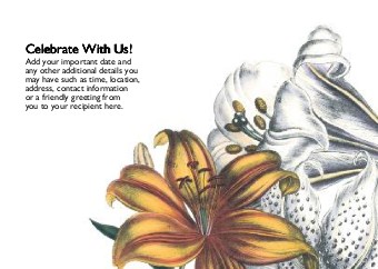 Lily Love Standard Sized Save the Date Postcards