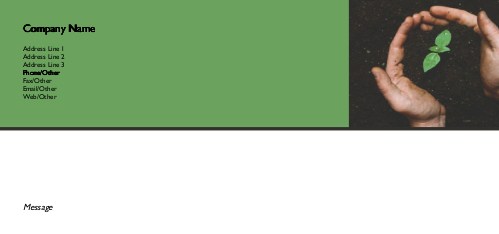 Thinking Green Full Colour Compliment Slips