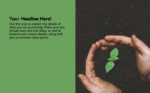 Thinking Green Full Colour Oversized Postcards