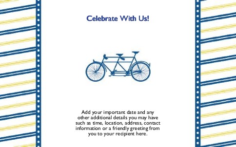 Bicycle Built for Two Oversized Save the Date  Postcards