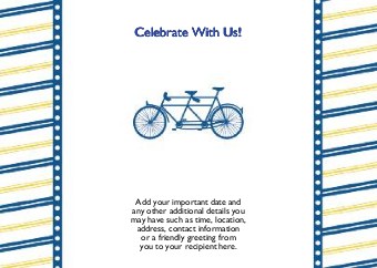 Bicycle Built for Two Standard Sized Save the Date Postcards