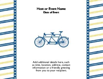 Bicycle Built for Two Large Save the Date Magnets