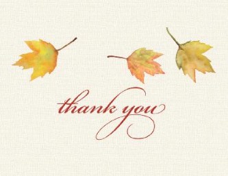 Falling for Love Wedding Thank You Cards