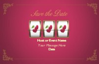 Hit the Jackpot Save the Date Magnets