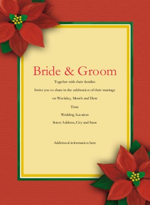 Merry Bloom Wedding Invitations