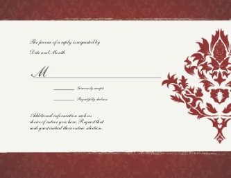 Regal Affair Reply Cards