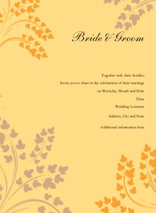 September Affair Wedding Invitations