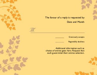 September Affair Reply Cards