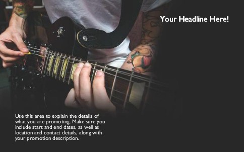 Strike a Chord Full Colour Oversized Postcards