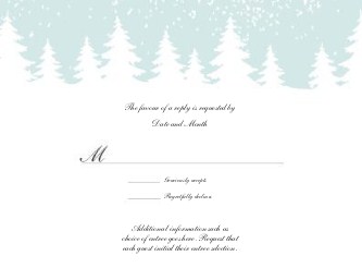 Winter Bliss Reply Cards